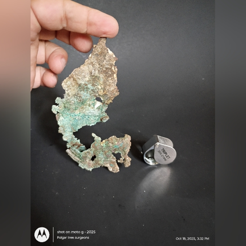 Upper Peninsula Michigan Native Copper Specimen Including Quartz - Picture 6 of 16